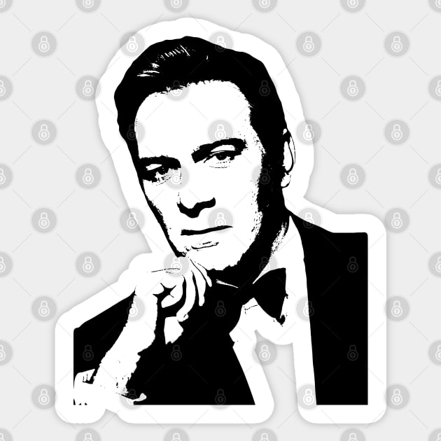 Christopher Plummer Outline Sticker by baranskini